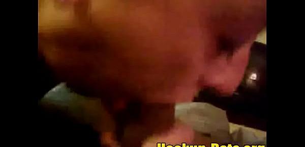  Interracial white amateur hookup blows and swallows for bbc cum